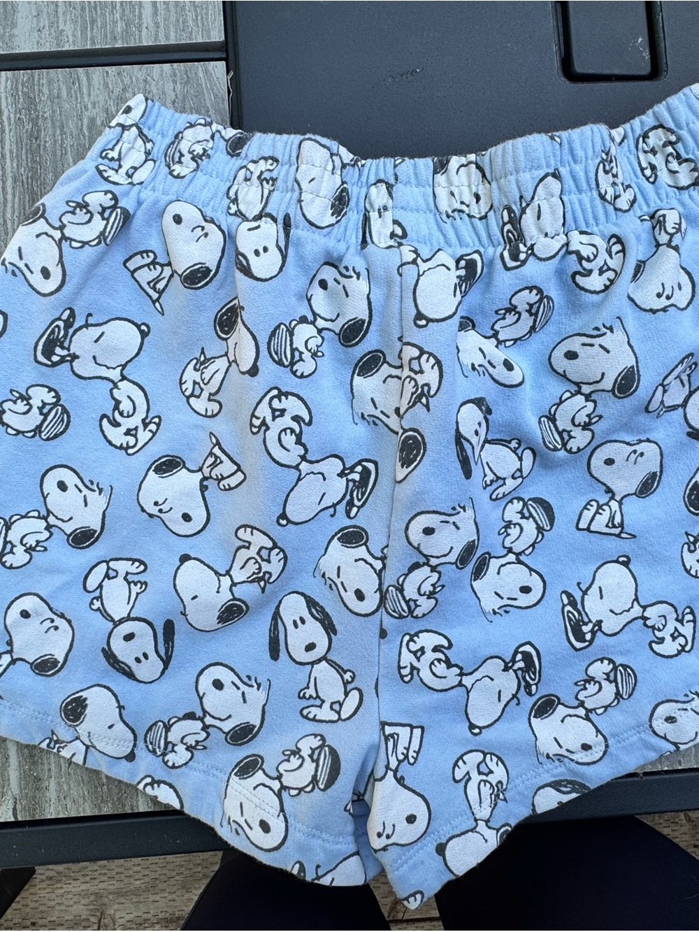Peanuts Light Blue Snoopy Lounge Shorts - Picture 5 of 5